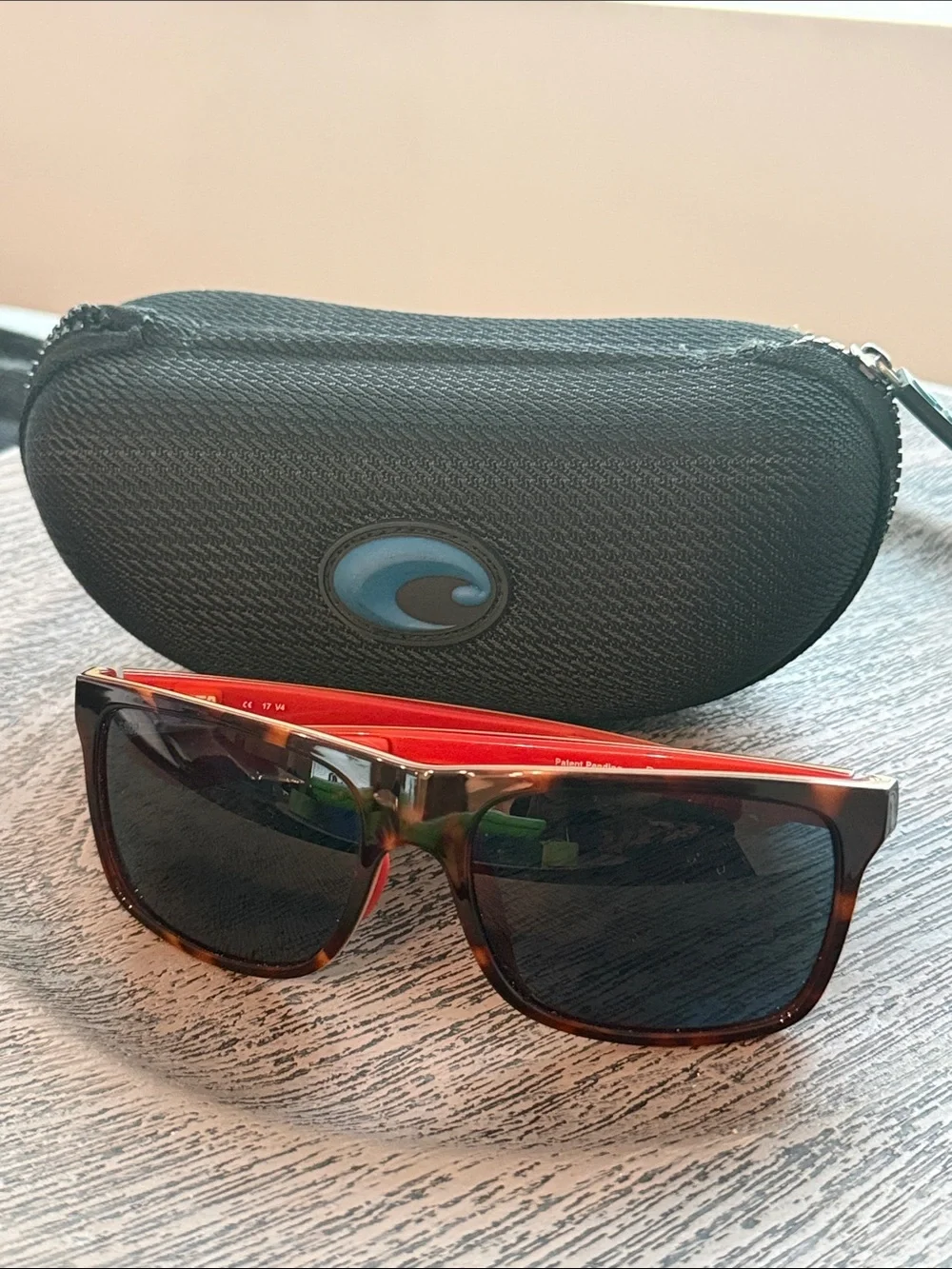 Costa Tortoiseshell Polarized Sunglasses with Blue Lenses